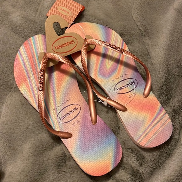 Havaianas Shoes - Havaianas Slim Iridescent Flip Flop